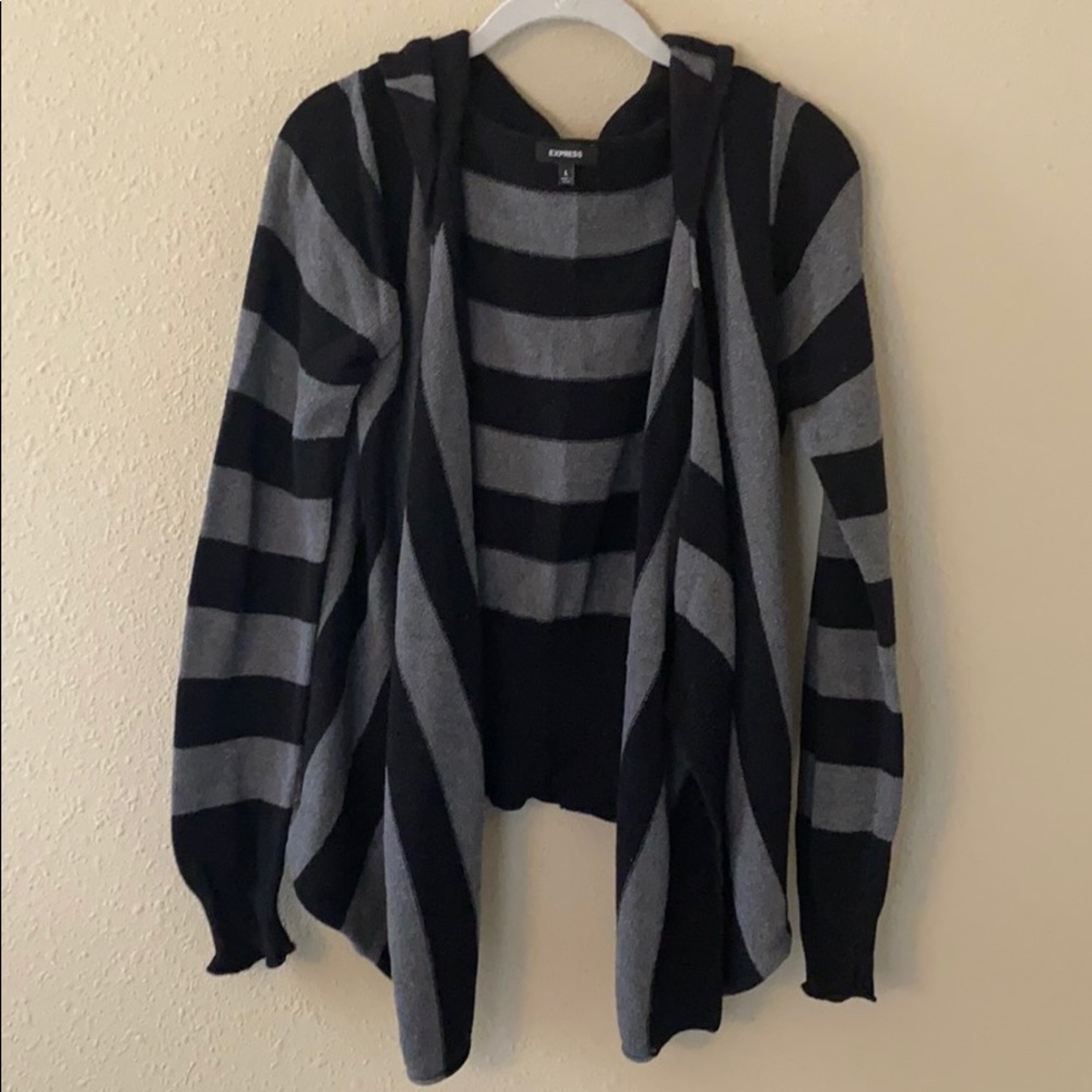 Express Hooded Waterfall Cardigan